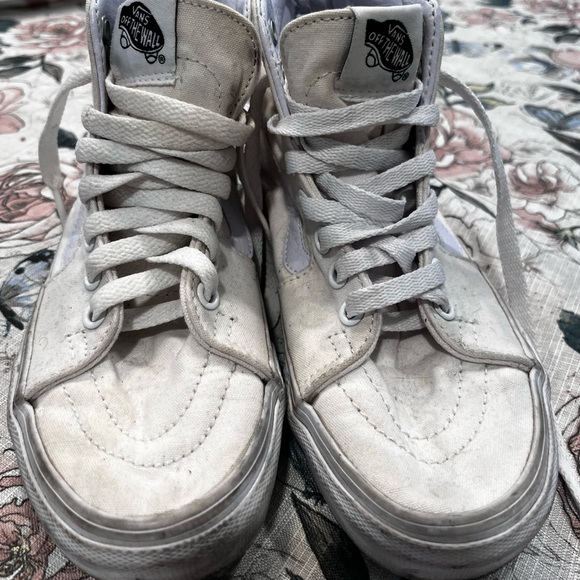 Used white high top Vans - Picture 3 of 5